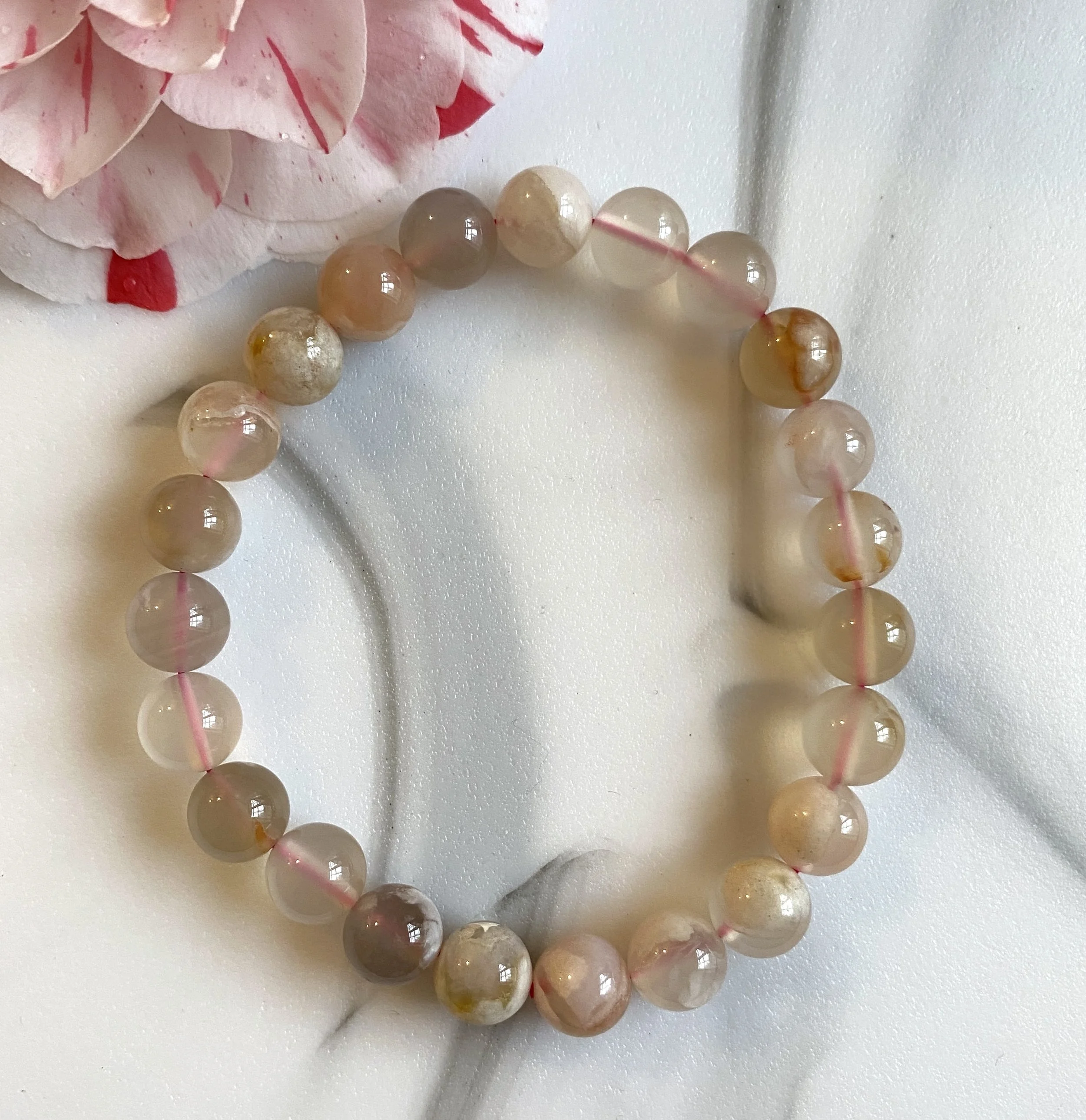 bracelet flower tumblestone2.JPG