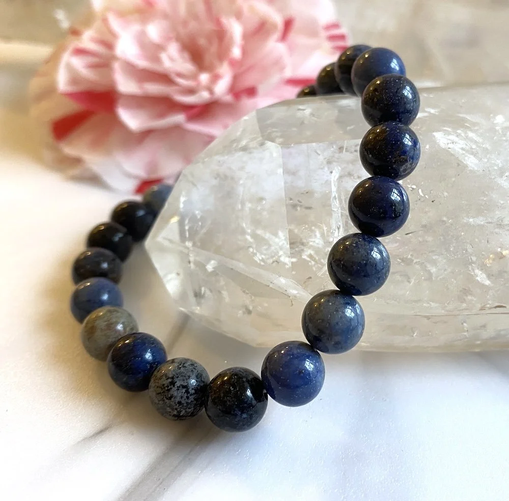 bracelet dumortierite tumblestone2.JPG