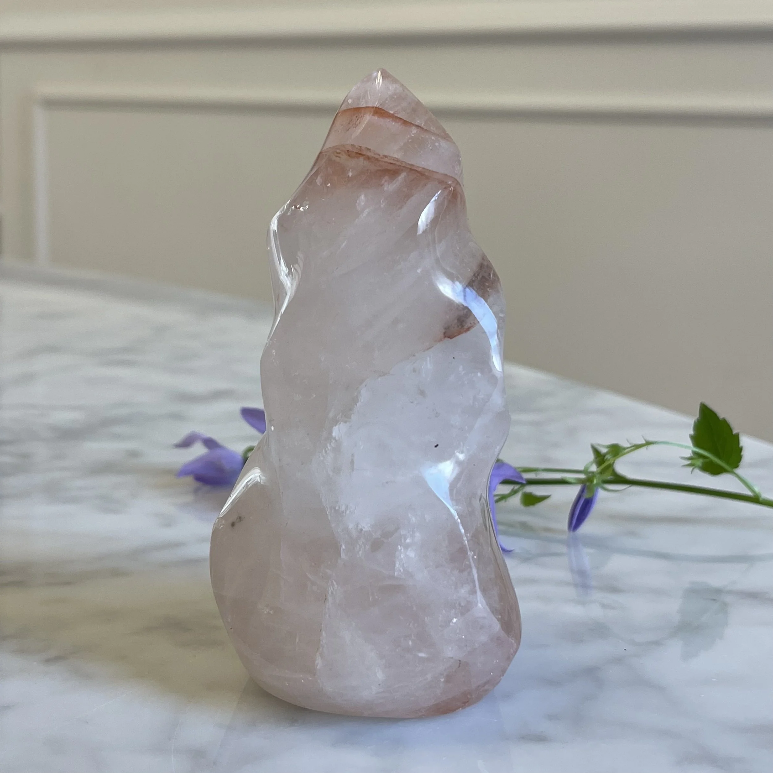 'Rosy Healer' / Hematoid Quartz Flame-1