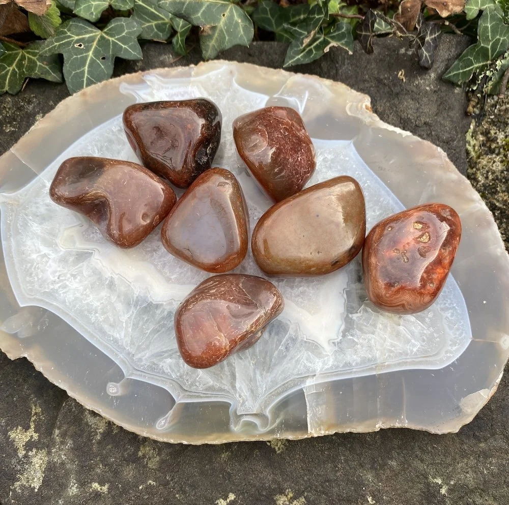 Carnelian/Orange Agate tumblestones XL