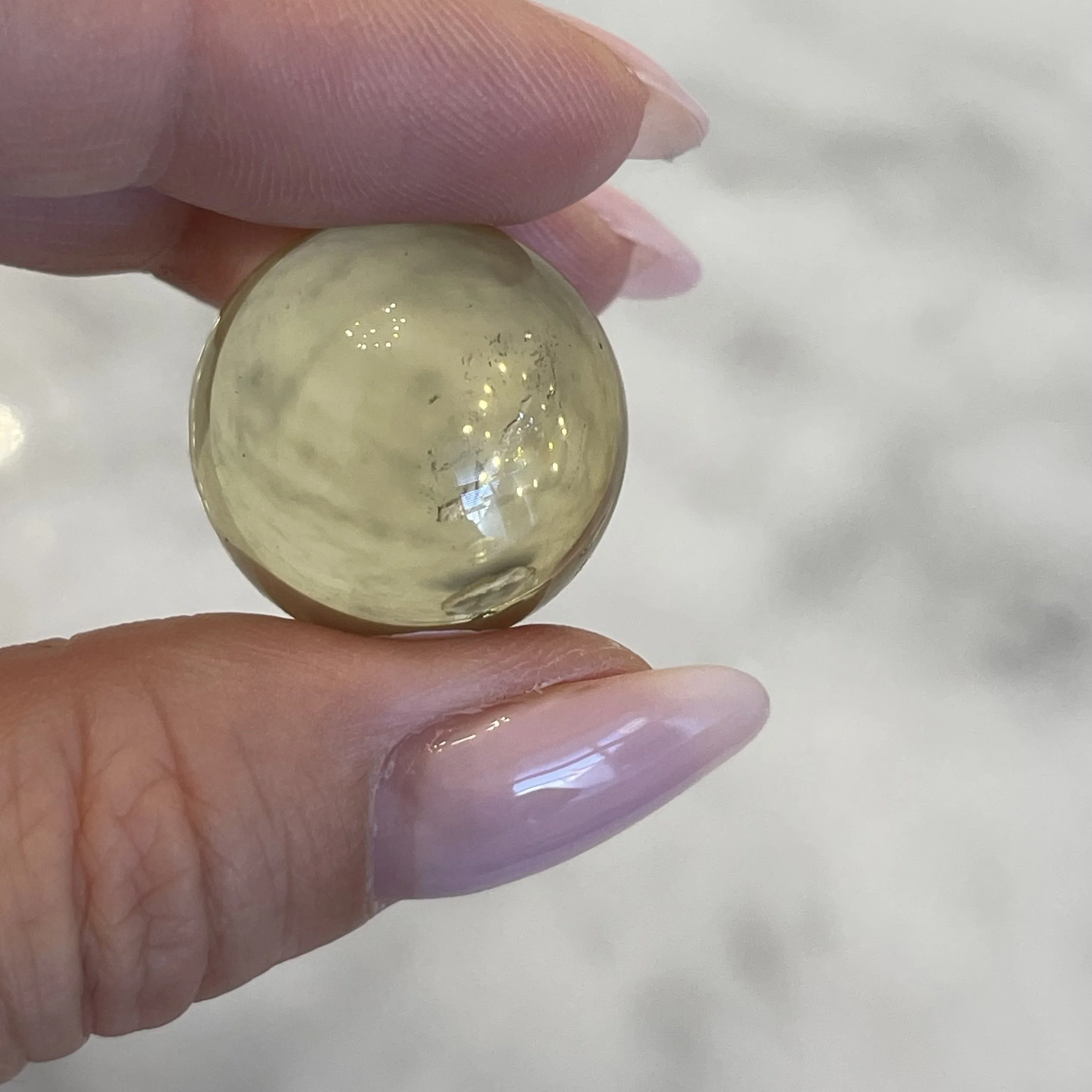 Tiny Natural Citrine Sphere 5