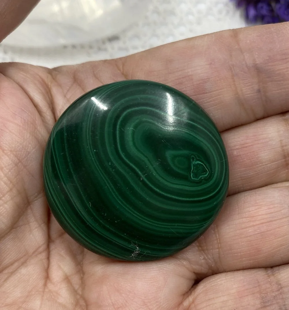 Malachite Disc 10 £103.JPG