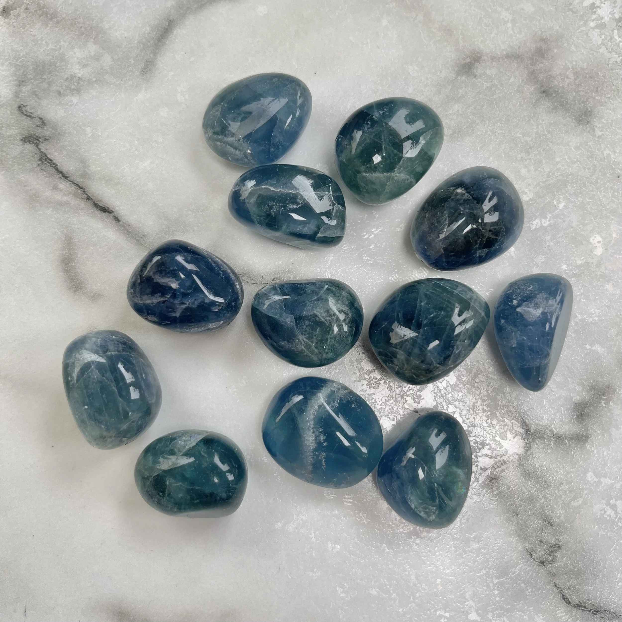 Blue Fluorite Tumblestones