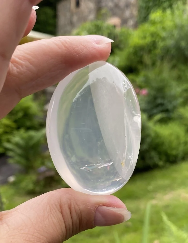 Moon Quartz/Girasol Quartz Pebble 7a