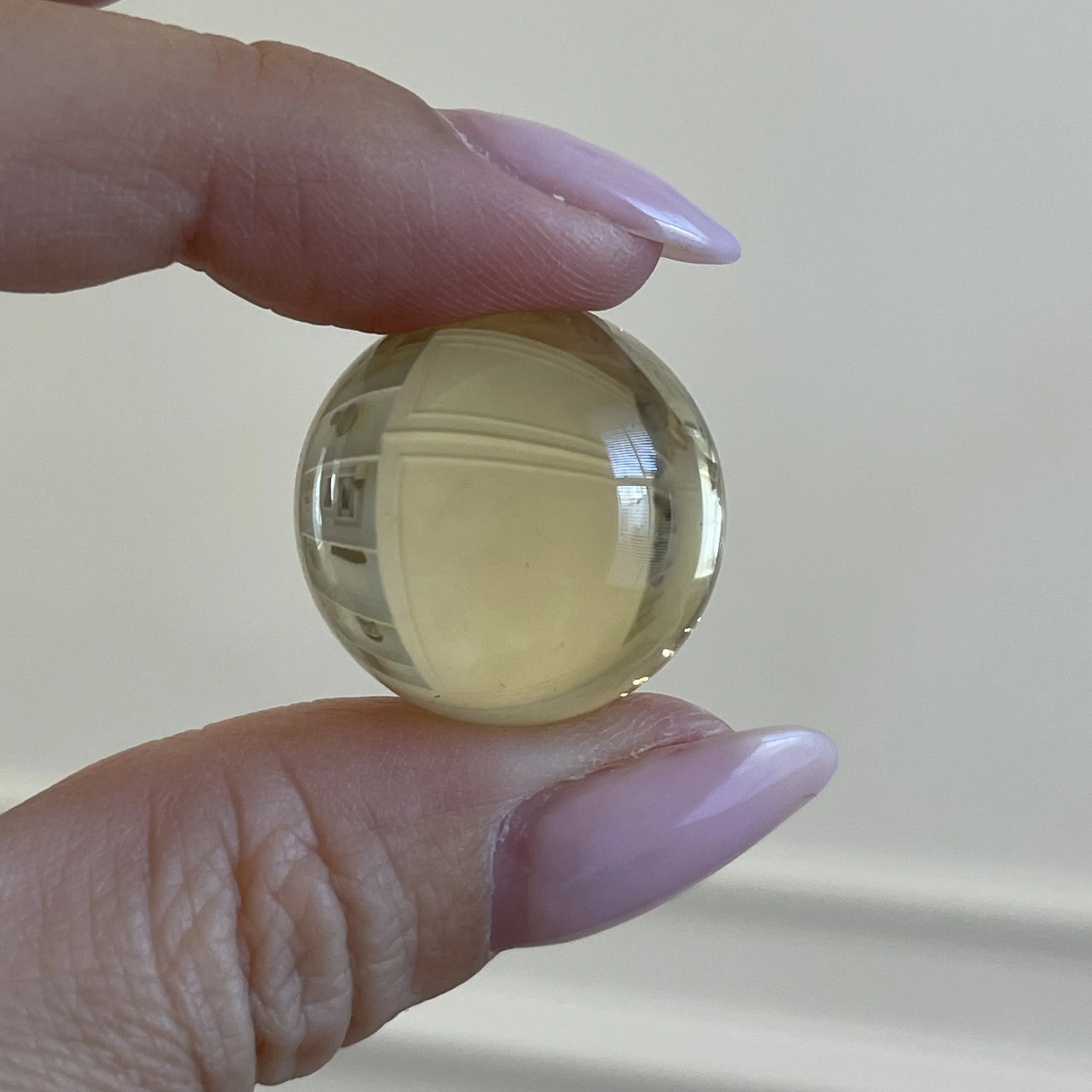 Tiny Natural Citrine Sphere 3