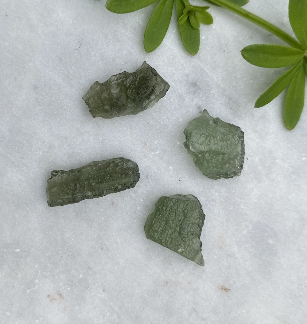 Moldavite £21 x 4 Tucson1.JPG