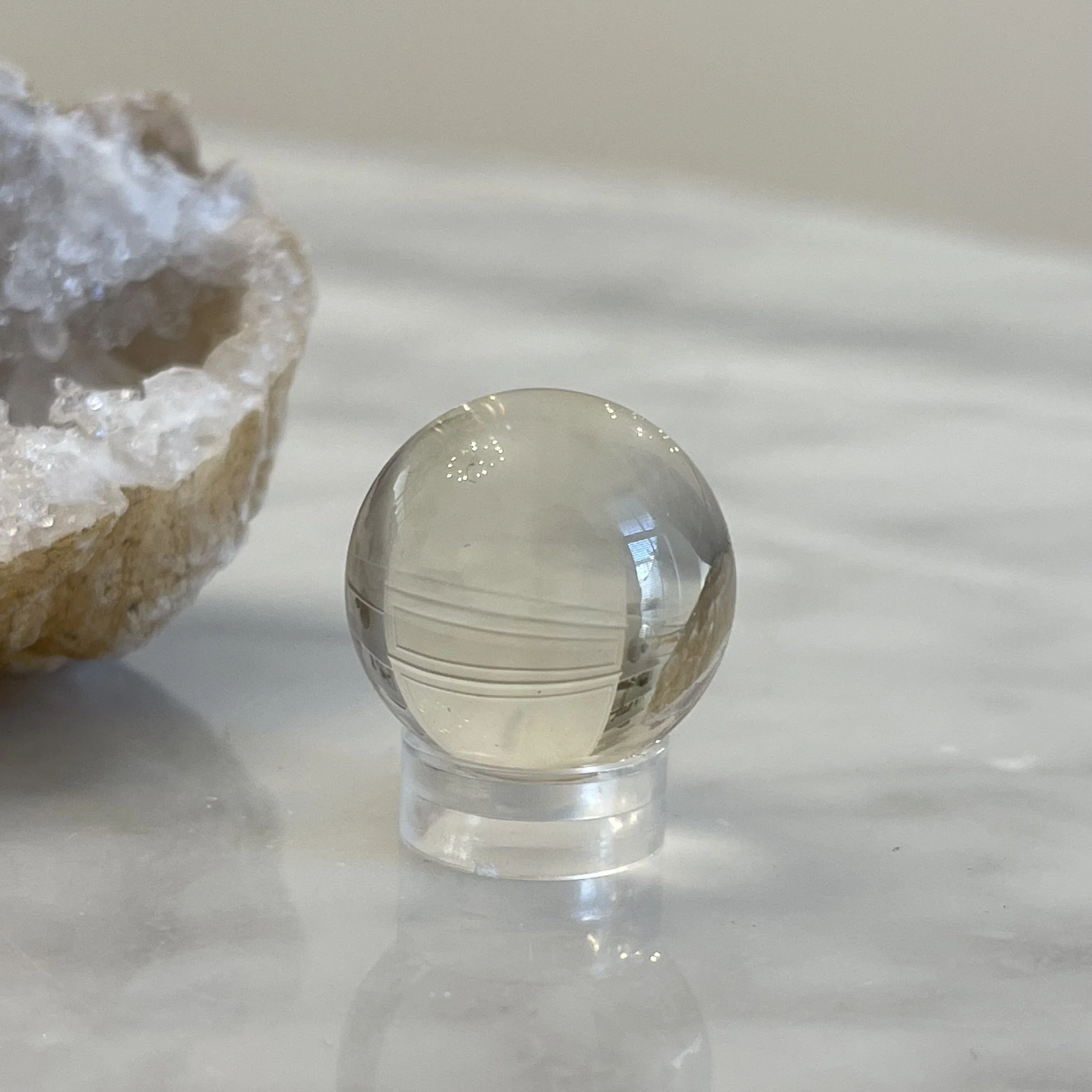 Tiny Natural Citrine Sphere 2