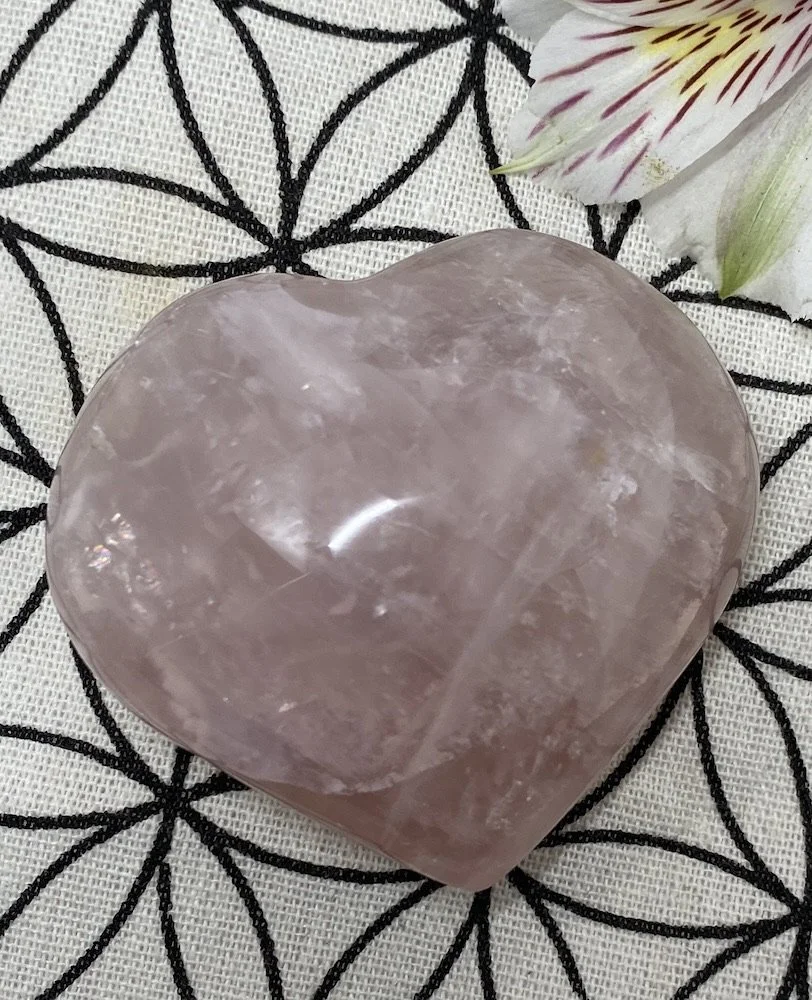 Rose Quartz Heart 4 large