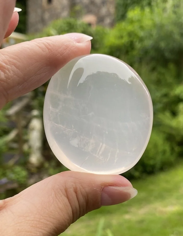 Moon Quartz/Girasol Quartz Pebble 6A