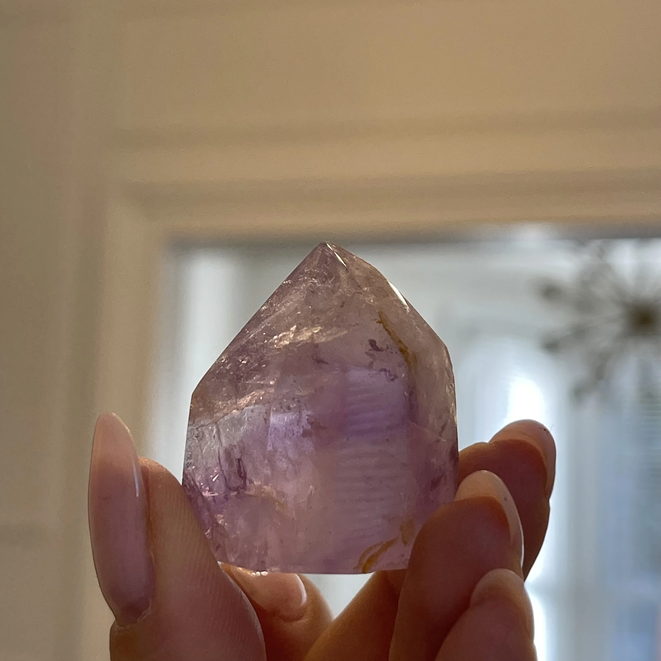 Amethyst Standing Point with inclusions from Madagascar 3
