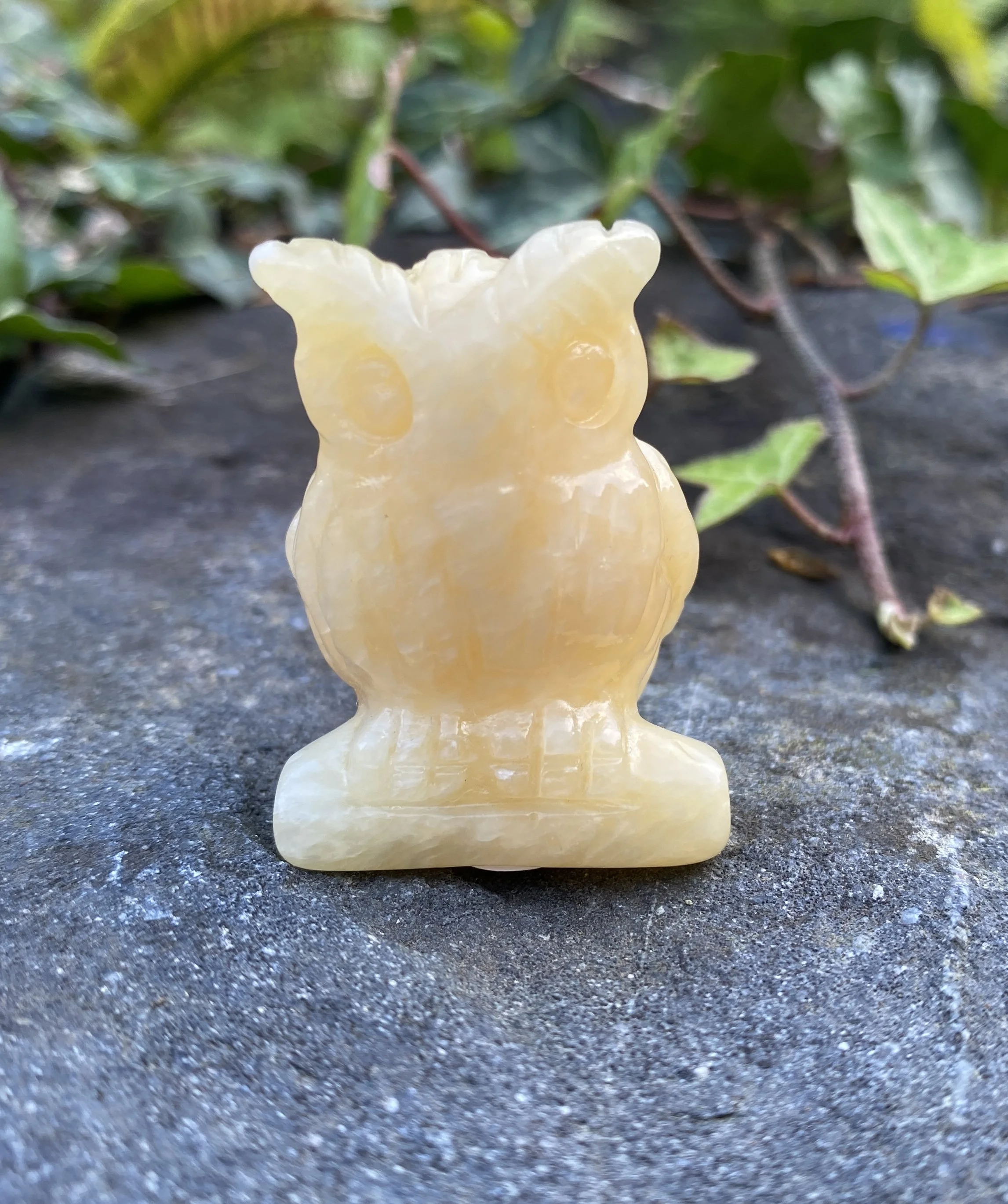 ZZ Orange Calcite Owl1.JPG