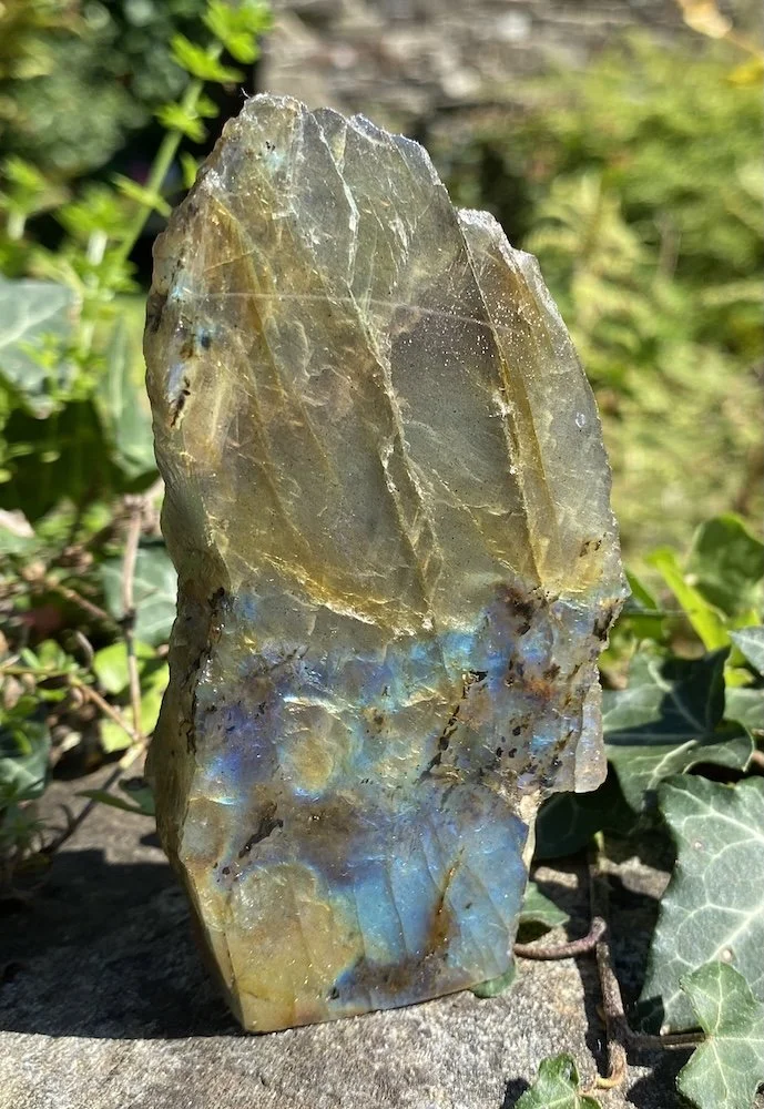 Labradorite  Polished one face polished - cut to stand - 6S
