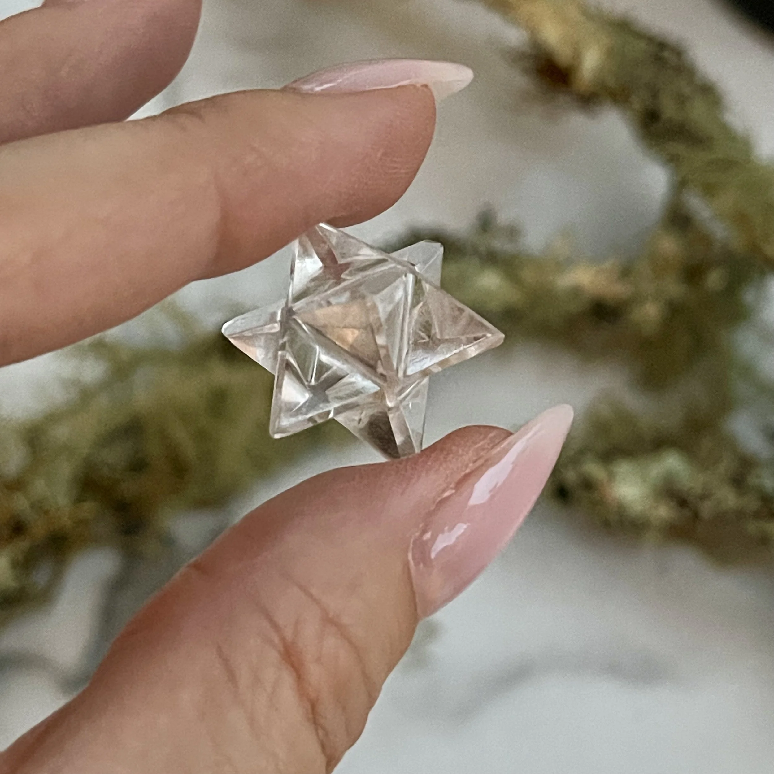 Quartz Merkabah Faceted