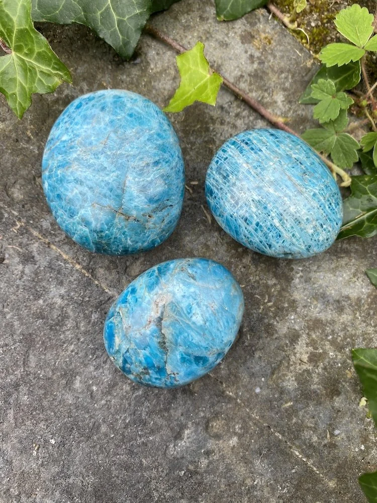 Blue Apatite Pebbles