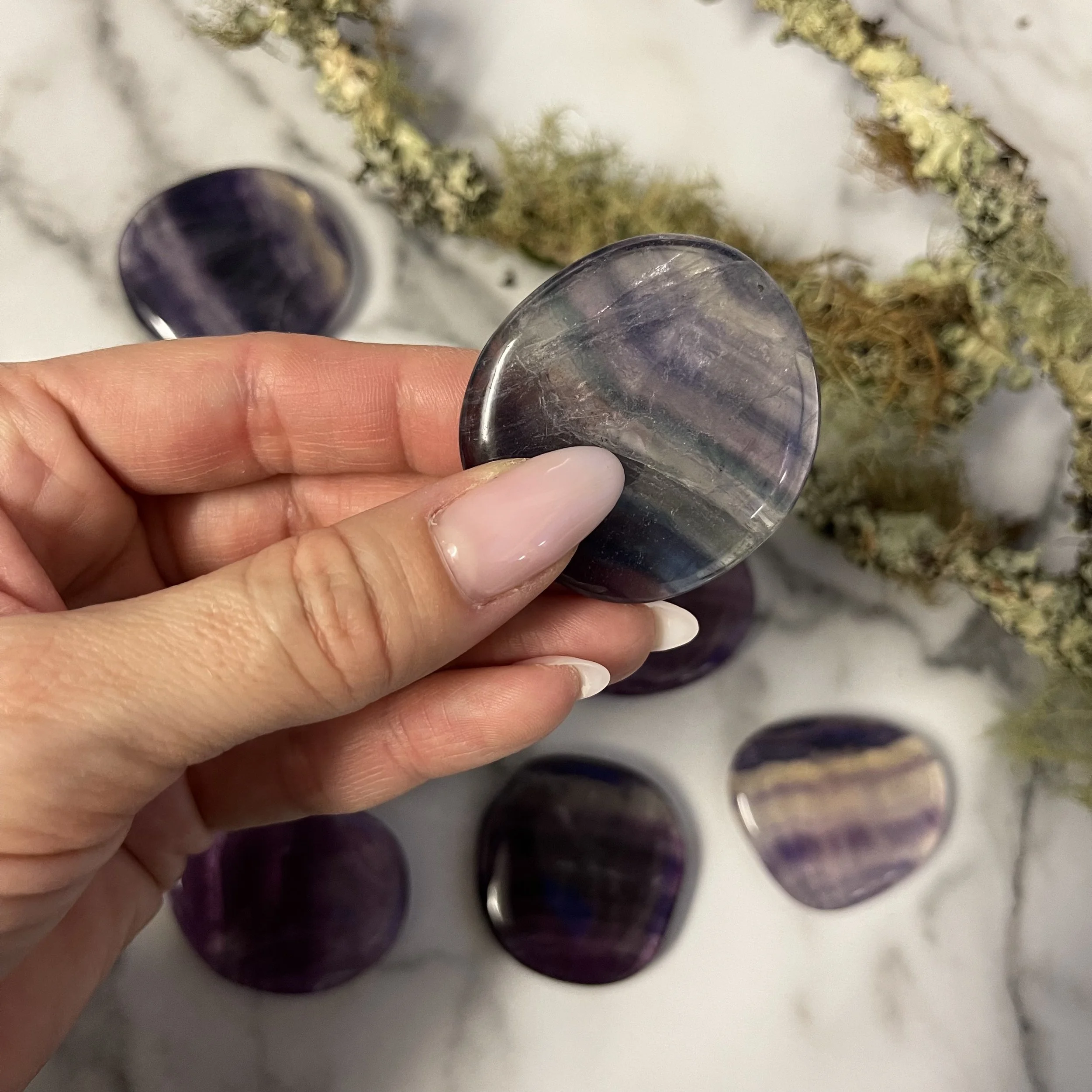 Rainbow Fluorite Smoothstones