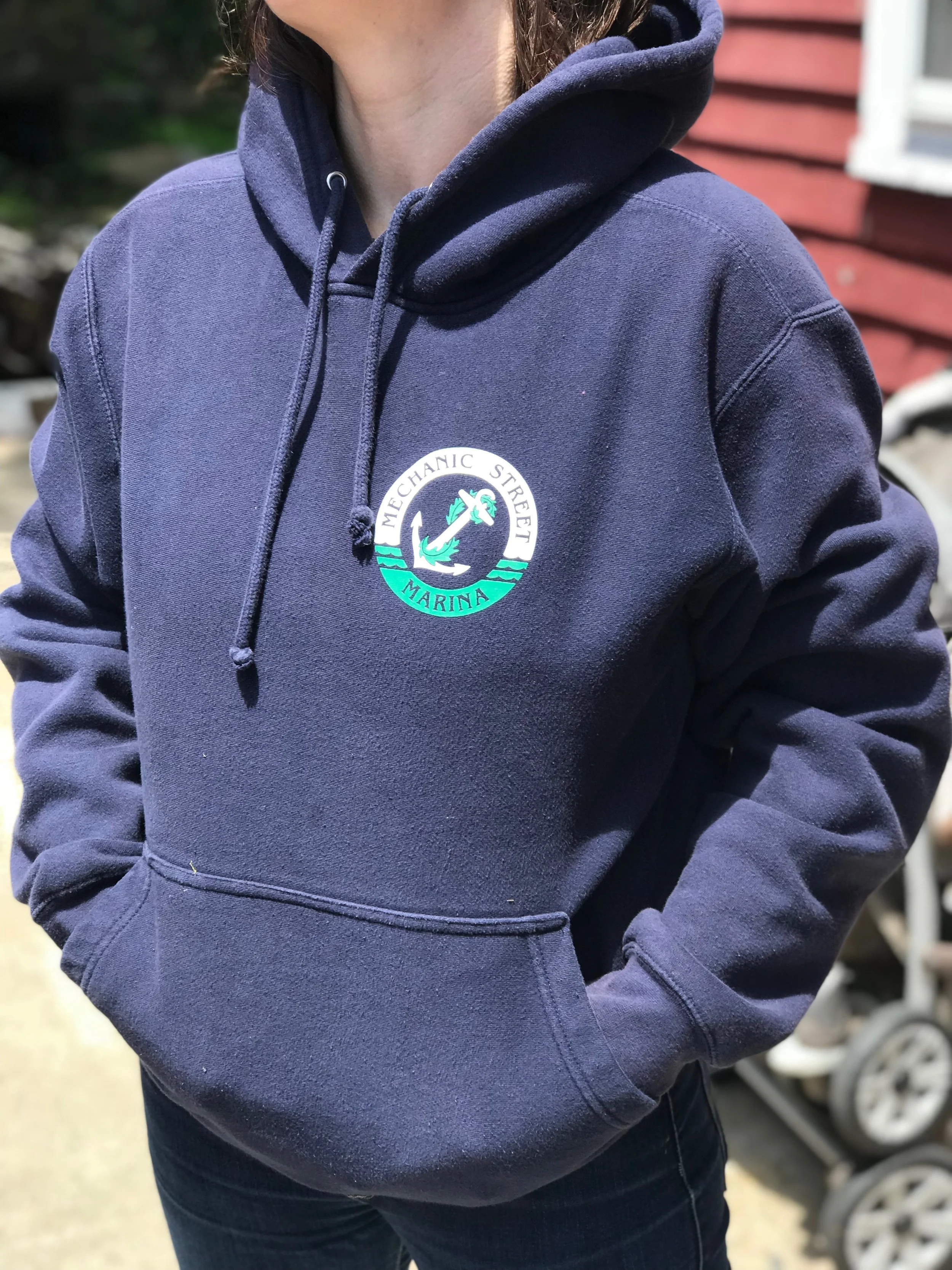Navy Weatherproof Hoodie front.JPG