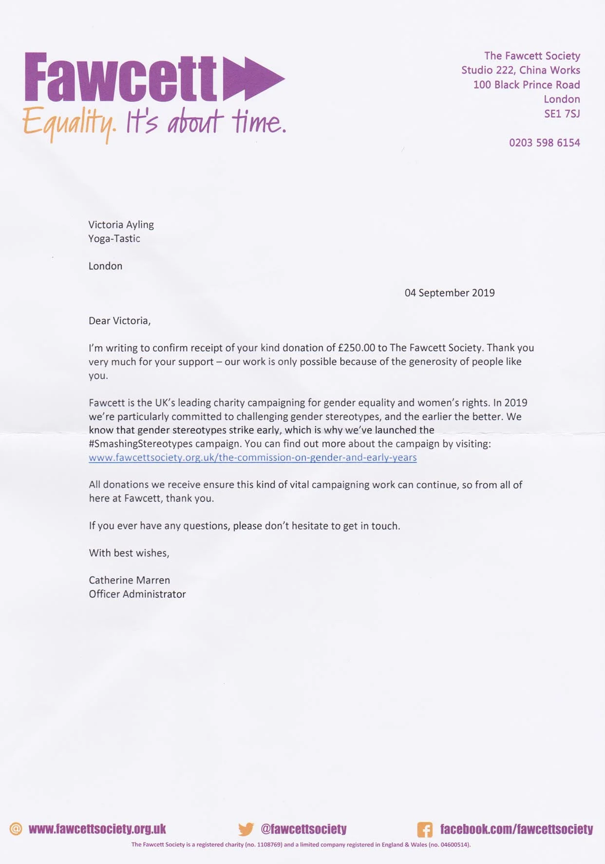 Thank you Letter from Fawcett.jpg