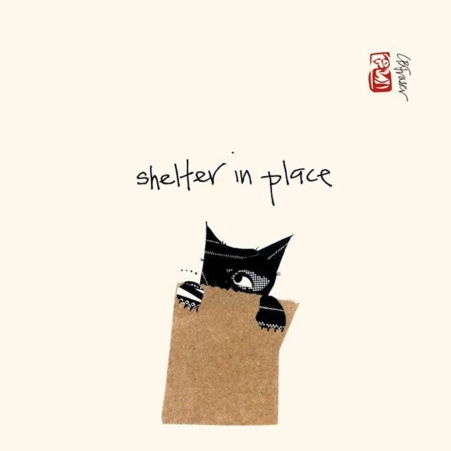 Safer for everyone, so this passes as smoothly as it can.

#WereInThisTogether #ShelterInPlace #SaferAtHome #SocialDistancing #Collage #Kitty #BrownPaperBag #IfitsISits #Cat #Art #CatArt