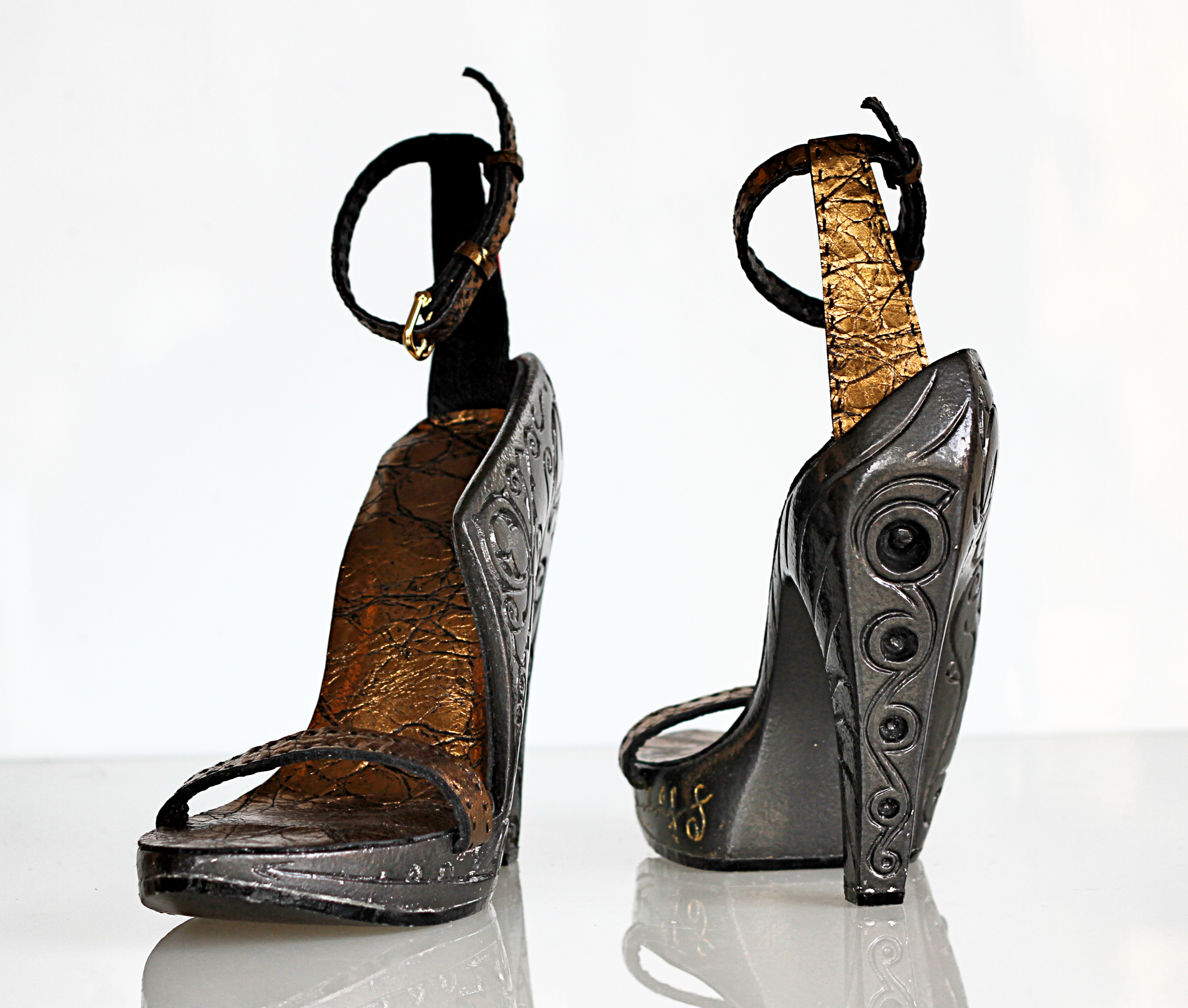 string high heels