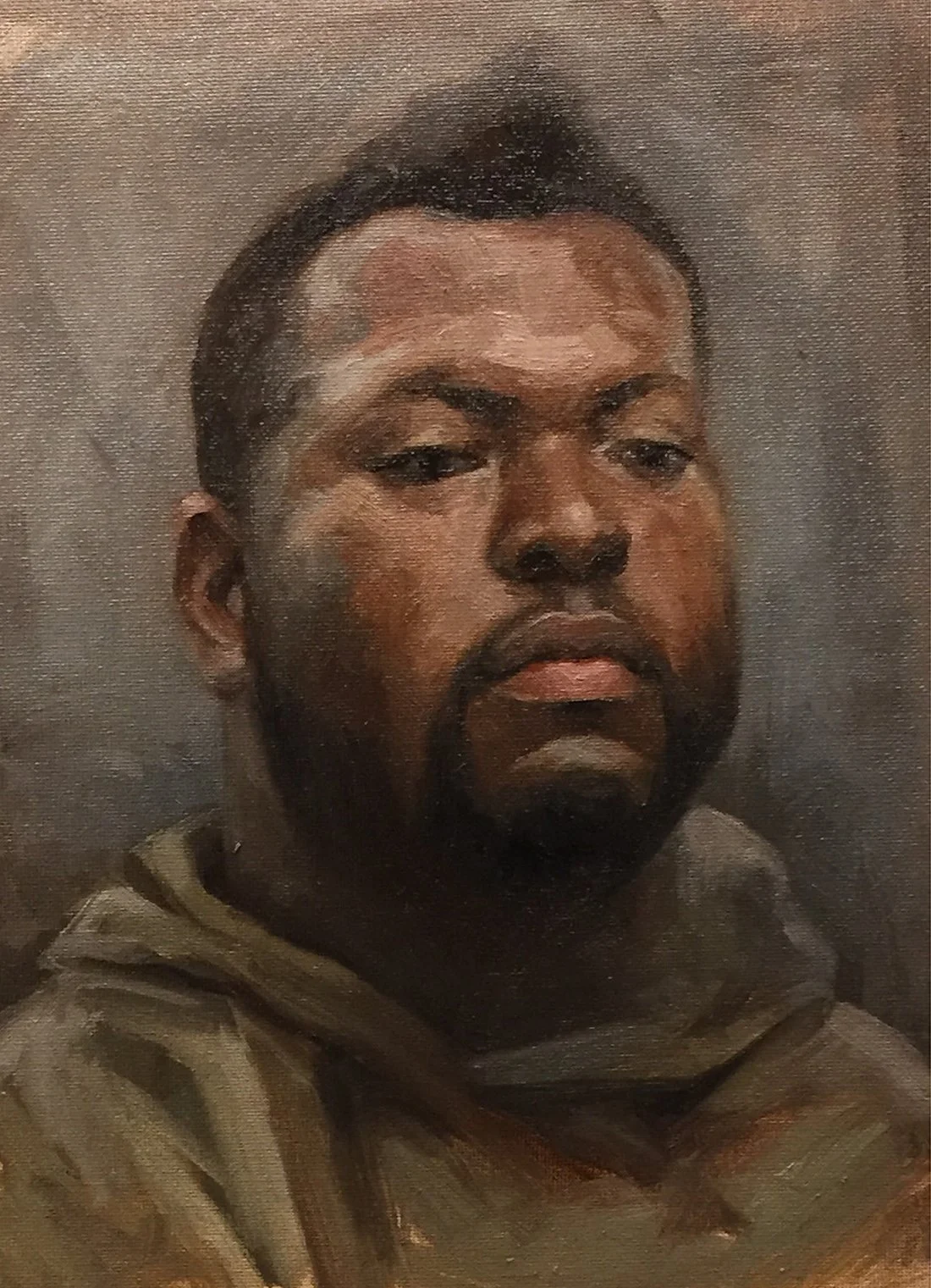  Portrait study of Wayne, oil on canvas 9x12” - 2017  $250 