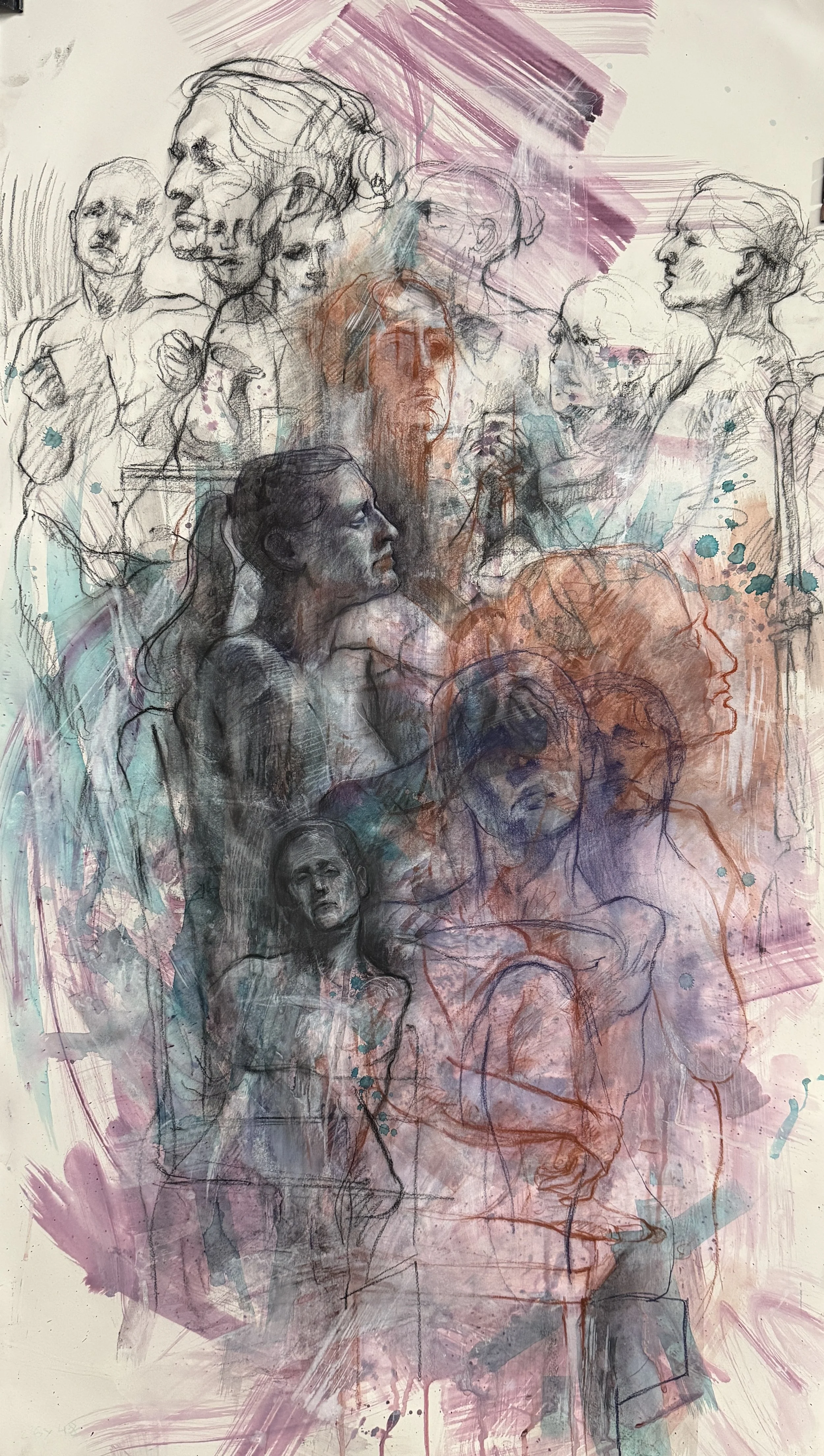  mixed media, 26×48” 