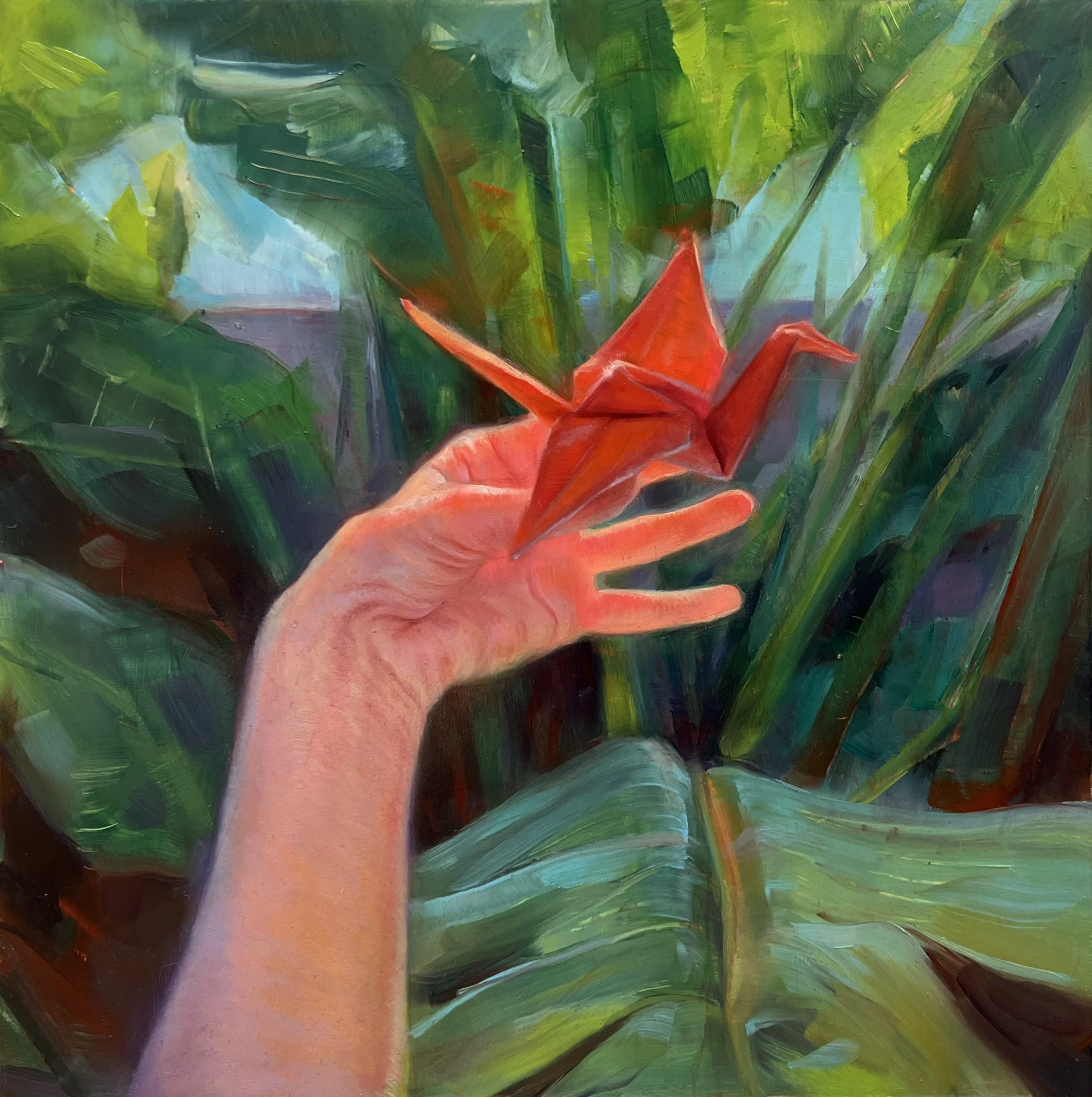   Ascending Hope   Oil on acm panel, 8x8