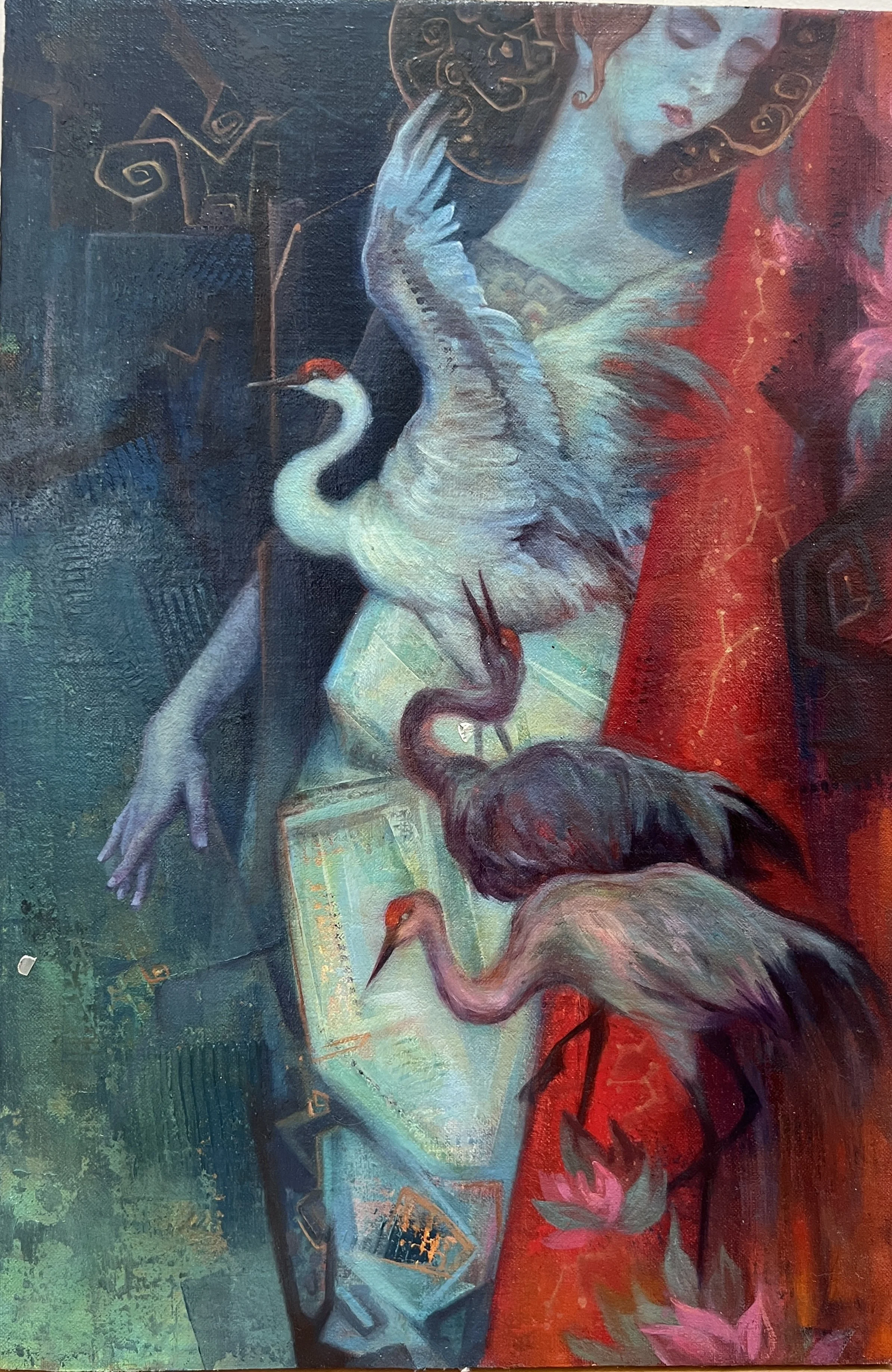   Three Guides   Oil on linen, 12x18”  $1,400 