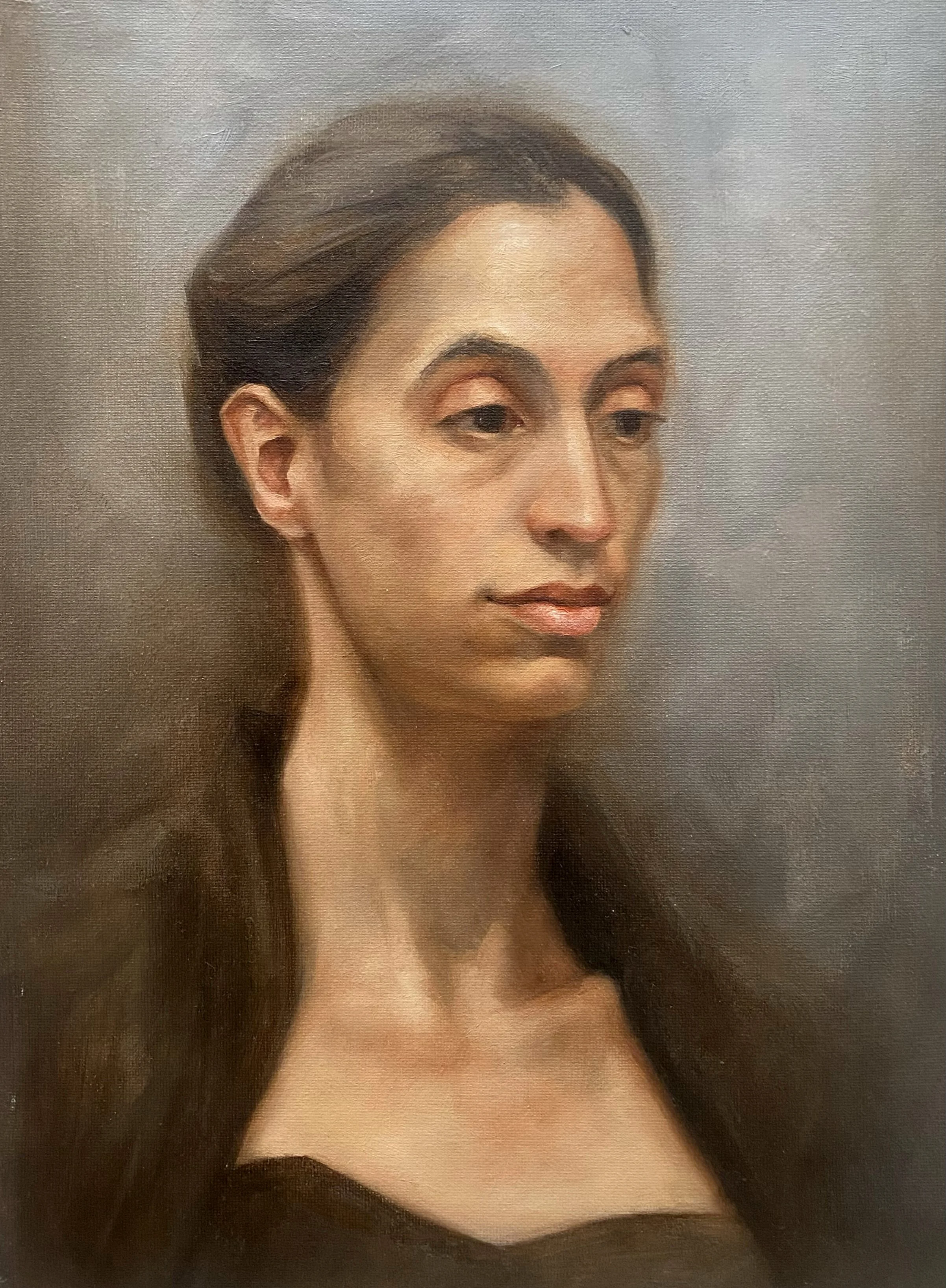   Portrait study of Ifat,  oil on canvas 11x15” - 2017    $500 