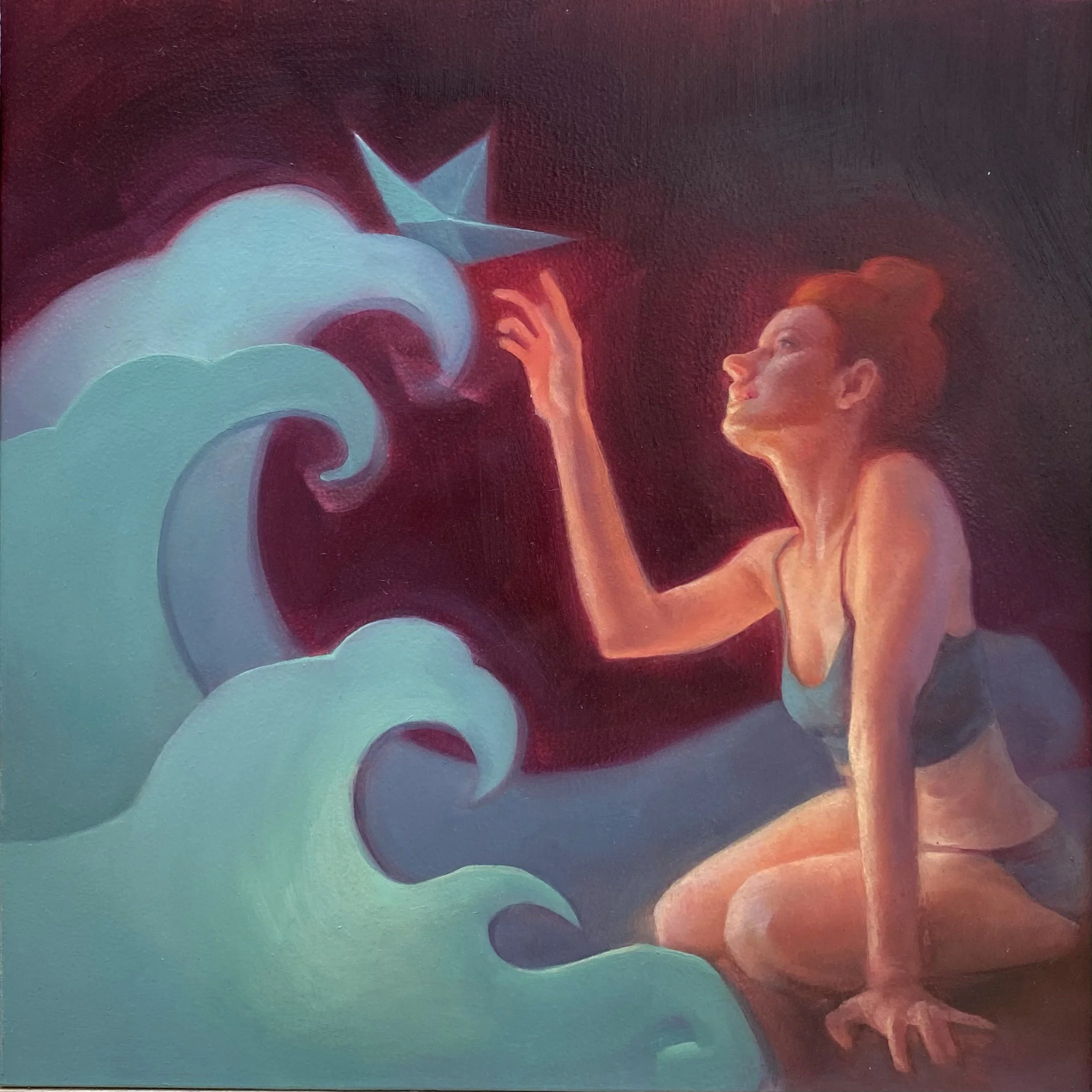   Discovery   Oil on acm panel, 8x8”   $750 