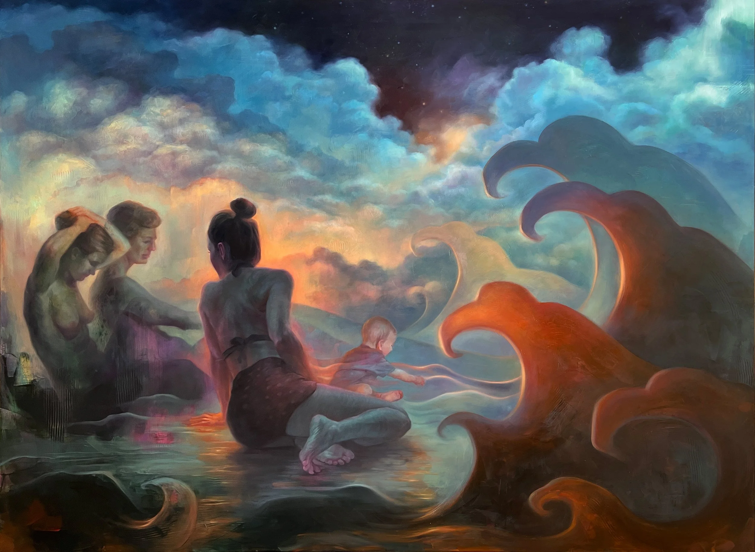   Ripple    O il on acm panel, 36x48”  $9,500 