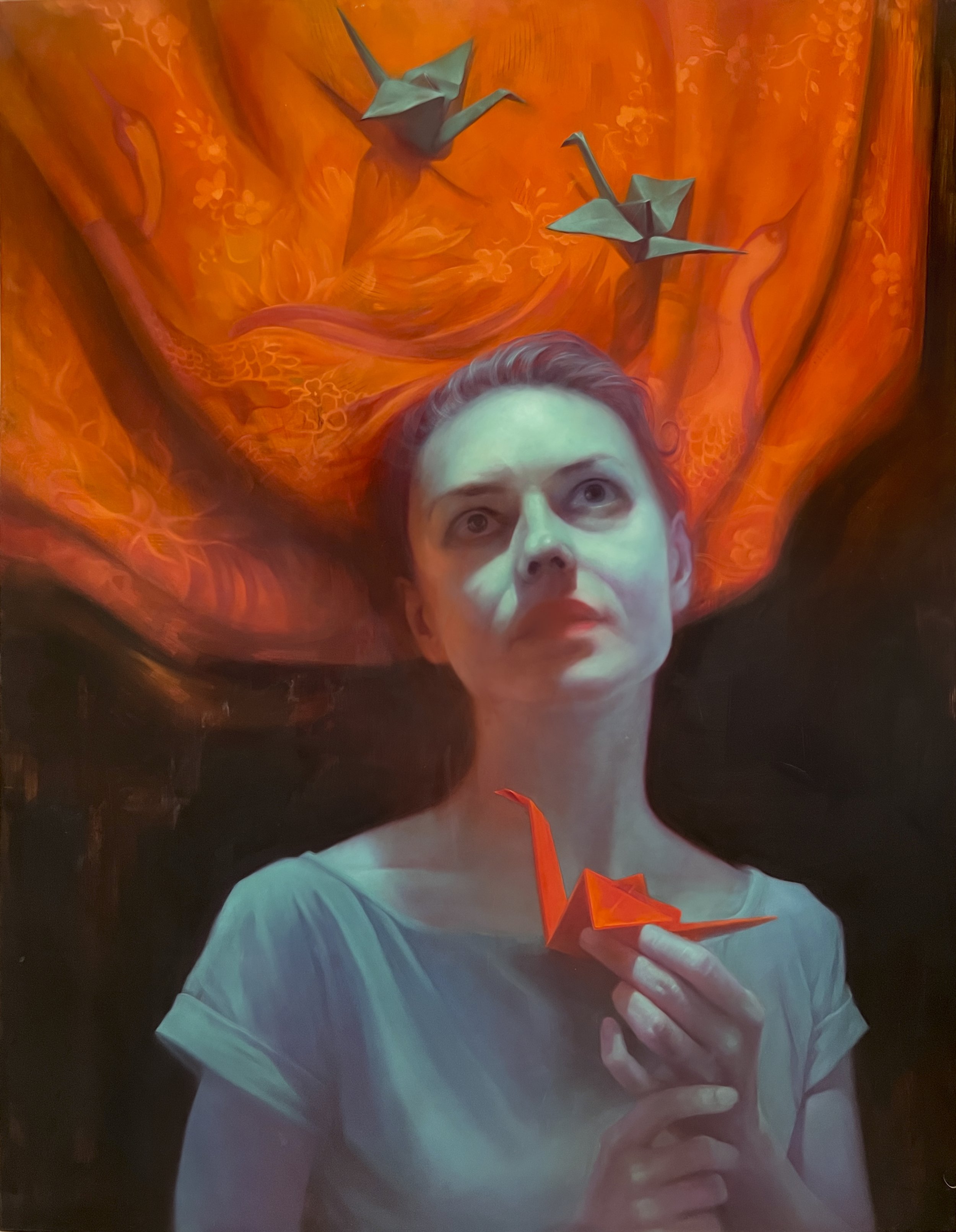   Annunciation   Oil on acm panel, 28x36”  $5,200 