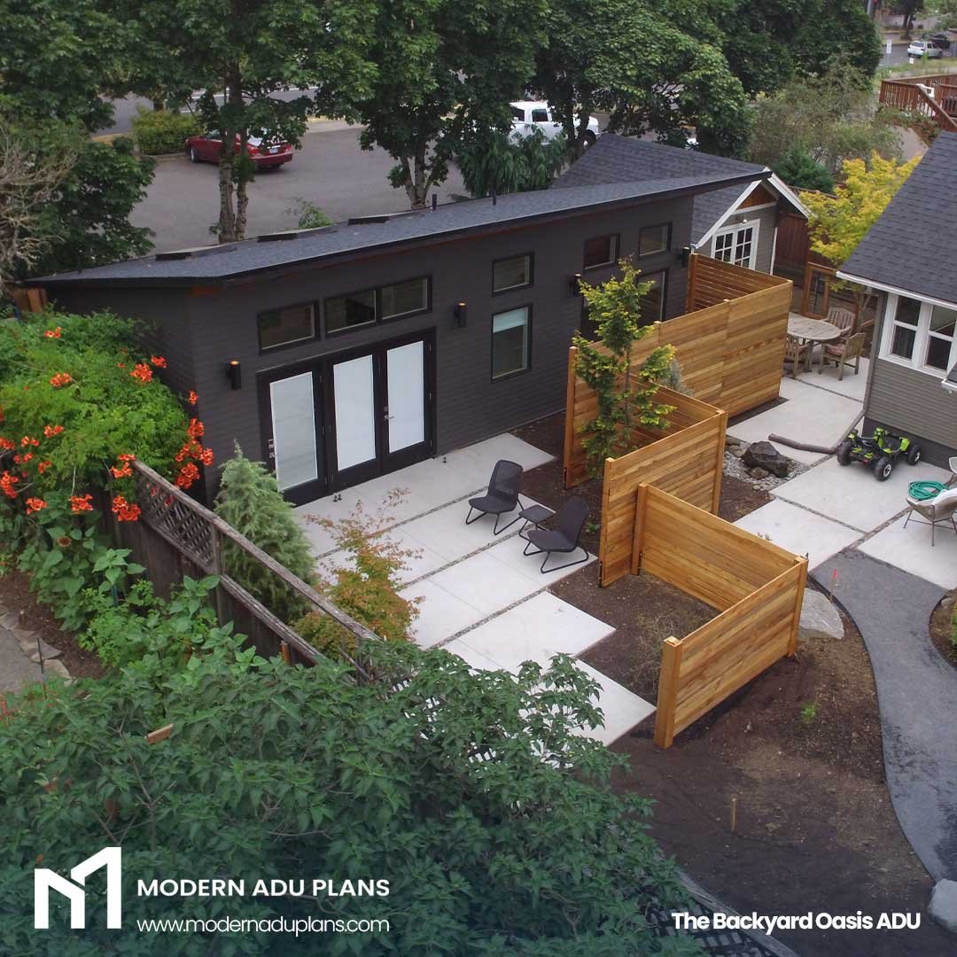 This family added an ADU to generate rental income through Airbnb. 

This means, they also wanted a lot of privacy between the main house and the ADU as there would be lots of people coming and going from the rental unit. 

The landscape design becam