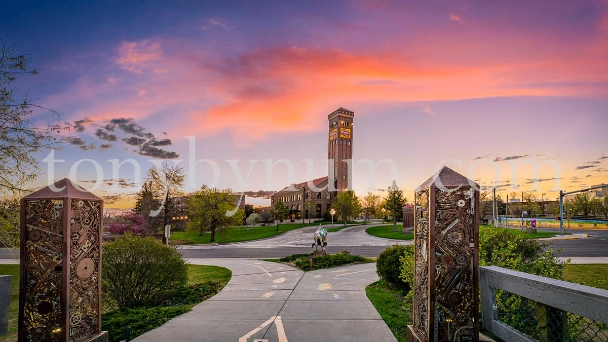 The historic Milwaukee Station is one of Great Falls’ landmark railroad buildings.  
It was built in the early 1900s by the Chicago, Milwaukee & St. Paul Railway, during the period when Great Falls was growing as a regional transportation and industr