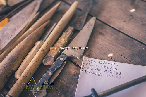The skinner's list to keep track of the animal type, and how it should be skinned. La Pampa, Argentina ©tonybynum.com