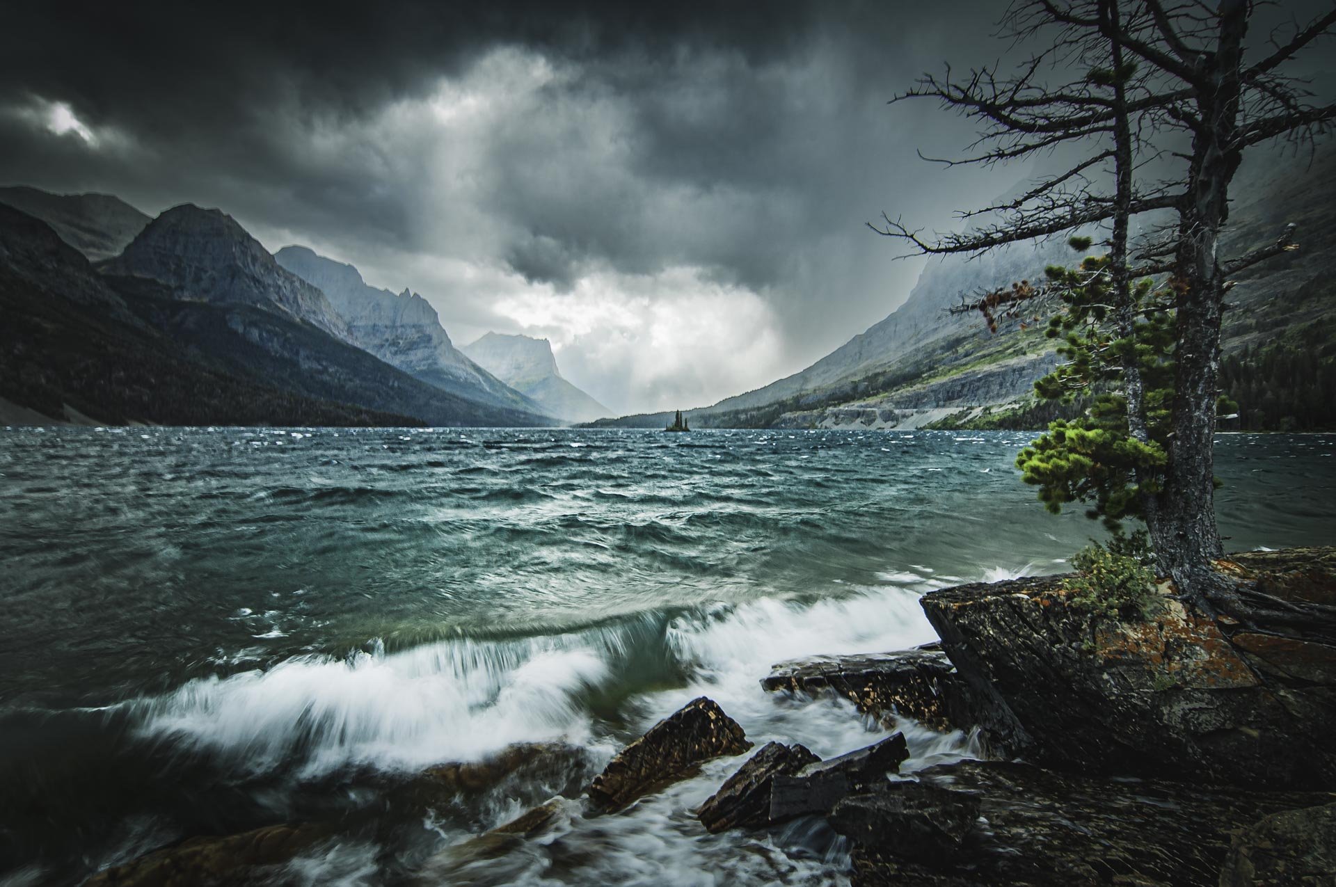 saint mary lake, gnp