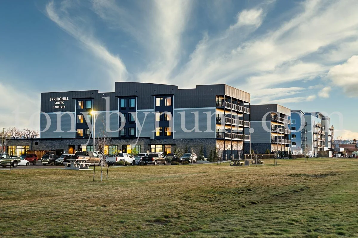 The SpringHill Suites by Marriott in Great Falls is a modern, all‑suite hotel designed for both business and leisure travelers. It features contemporary architecture, a clean façade, and consistent Marriott branding.
