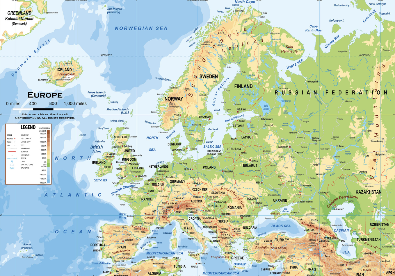 Europe Map Quiz Sheppard Software Map