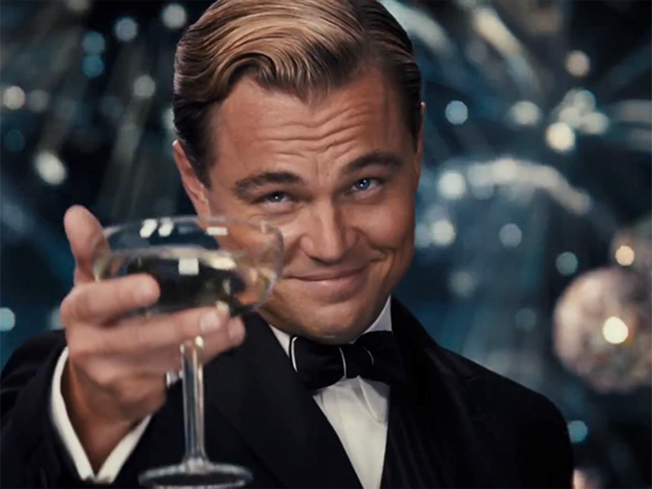 Here's to you, old sport!