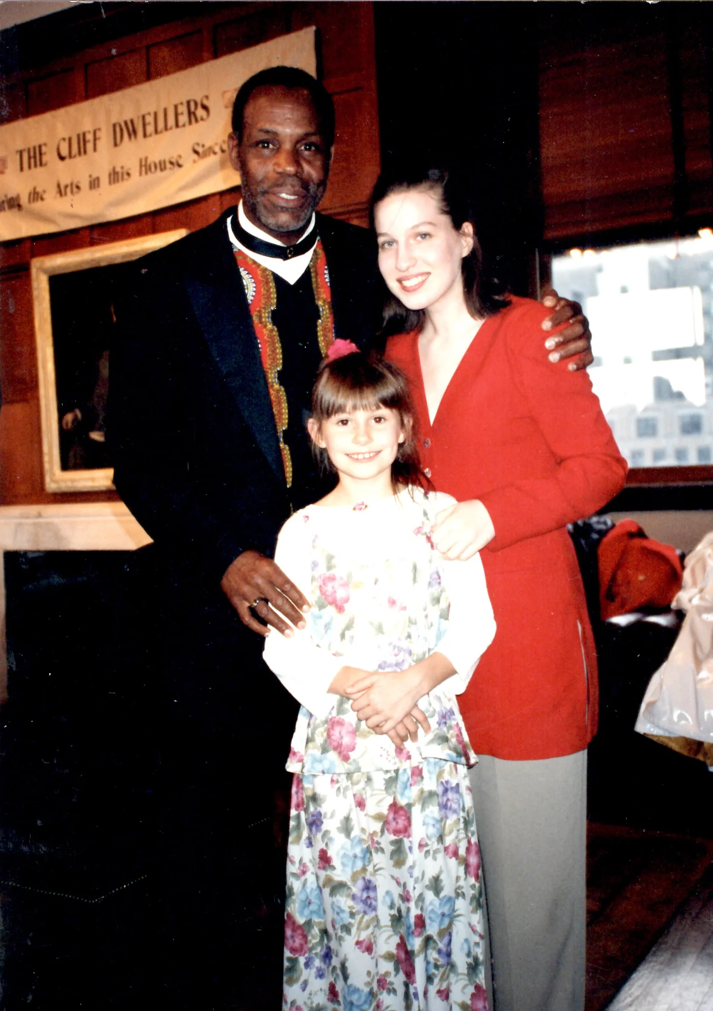 Danny Glover and my niece after my performance in Chicago.