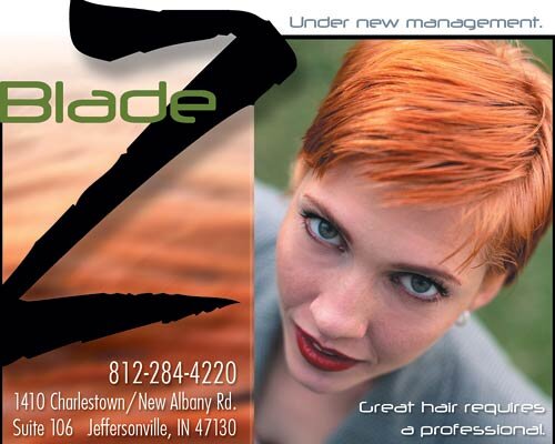 ROP ad for Blade Z Salon