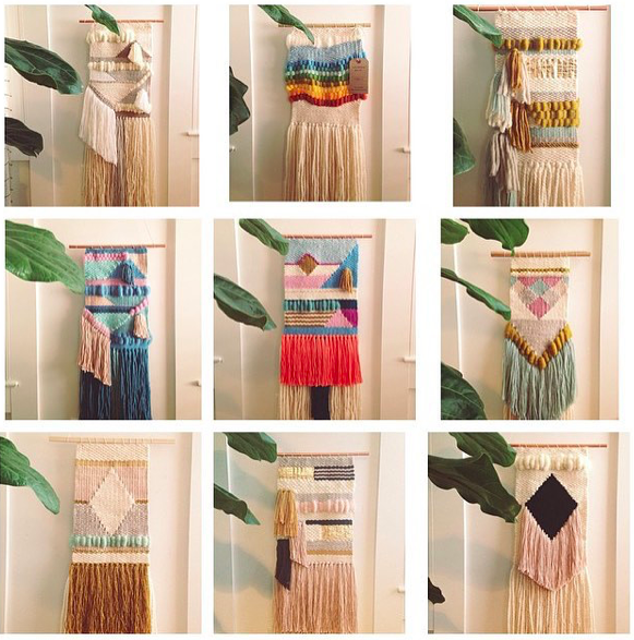 A few of my very first weavings!