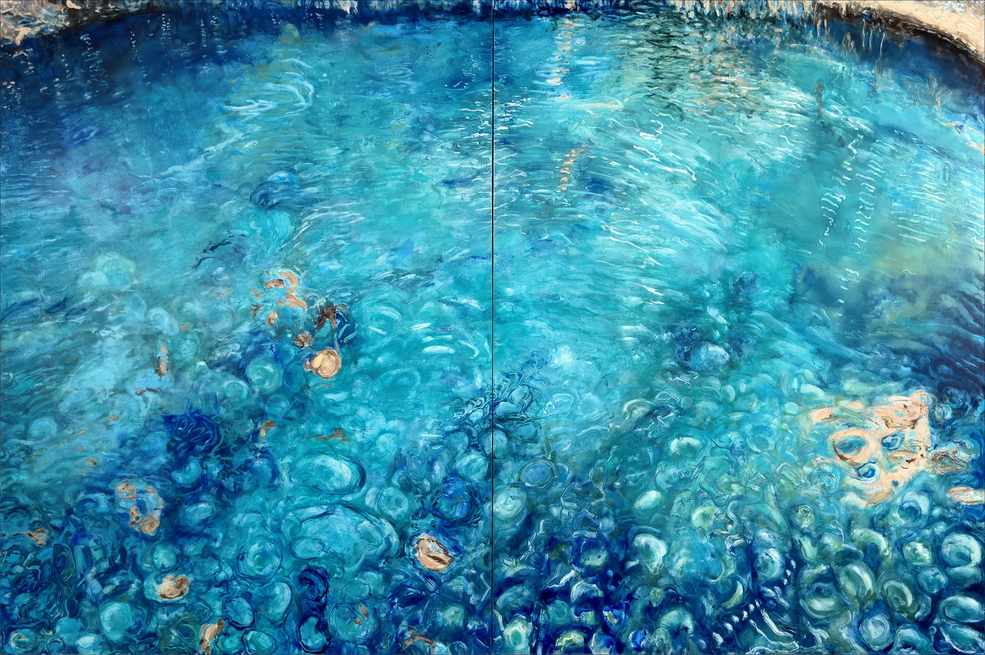 LIVING OCEANS • CENOTE 1 - diptych