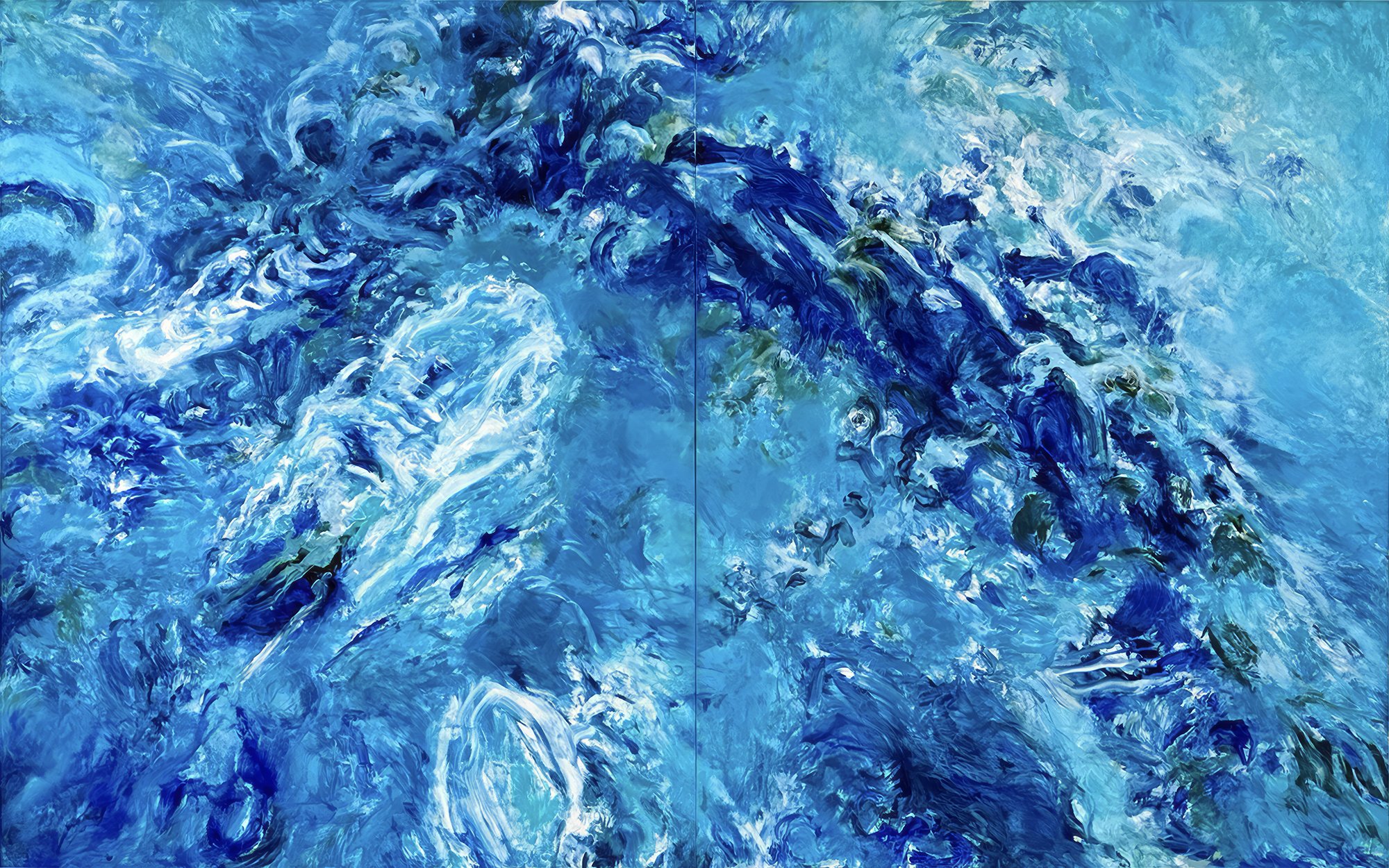 LIVING OCEANS • WHALE WHISPERS 1 - diptych