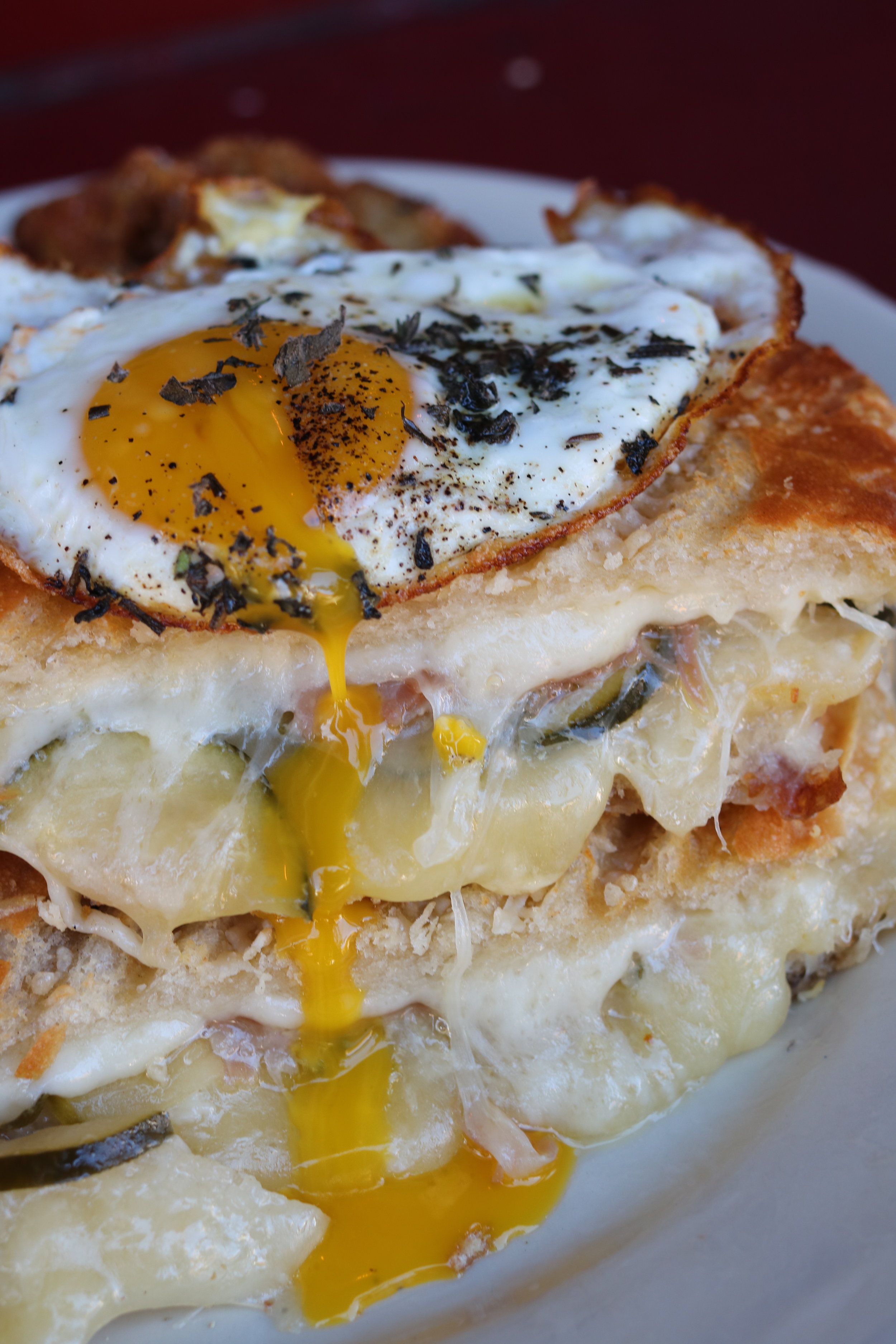 Fried Egg Grilled Cheese Sandwich