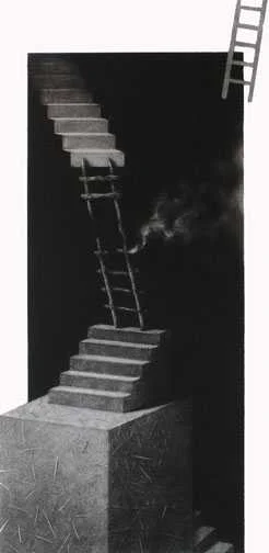 "Faith Helix," mezzotint