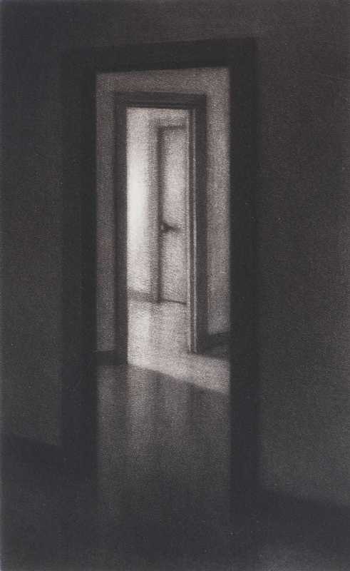 "In The Light," mezzotint