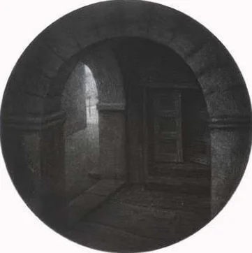 "Here or There," intaglio