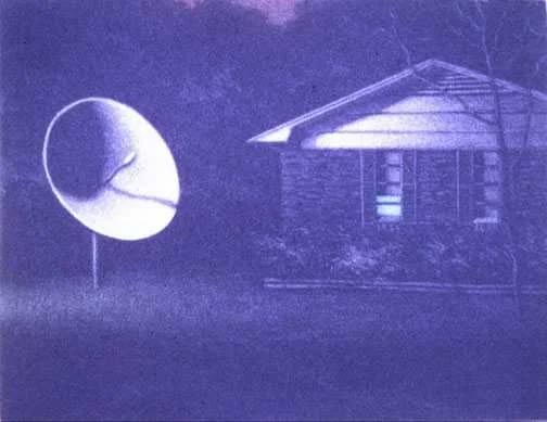 "421 Nights: Receive," sandblast faux mezzotint