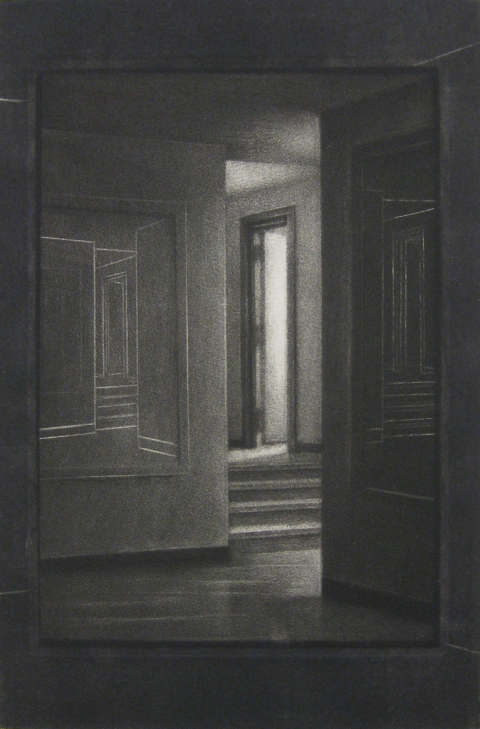 "Echolalia" mezzotint 9 x 6"