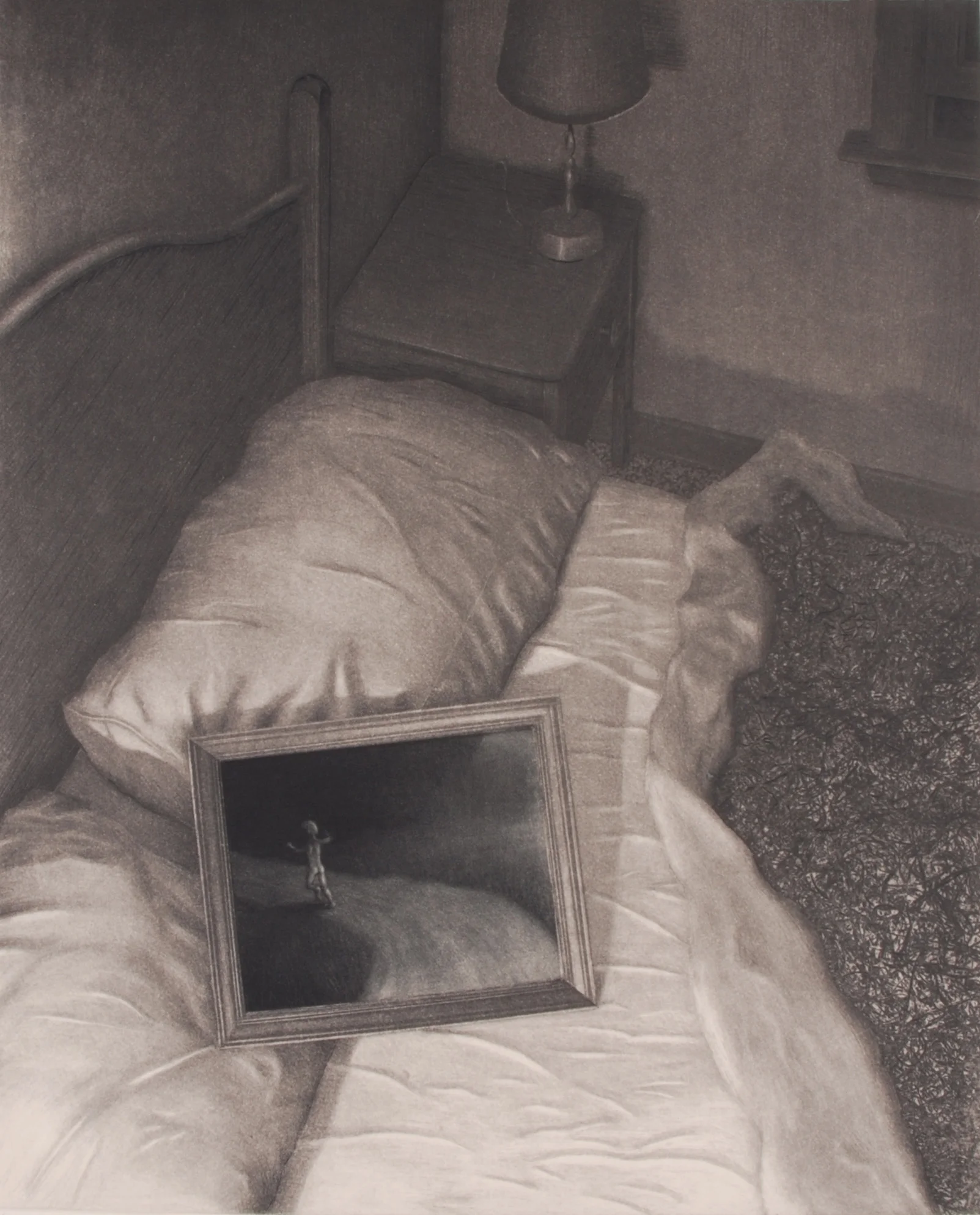 "The Go-Between" intaglio and mezzotint